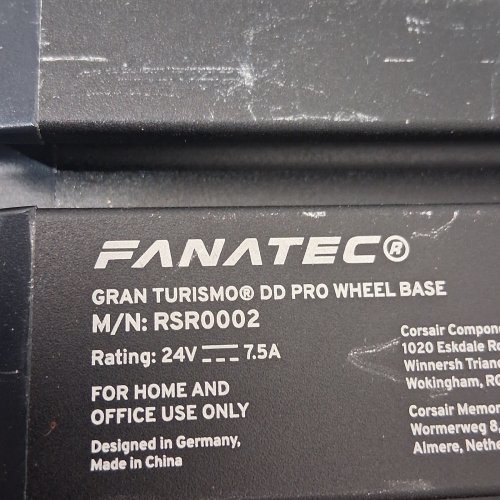 FANATEC GRAN TURISMO DD PRO RACING WHEEL BASE WITH WHEEL ONLY - BLACK (MODEL: RSR0002) image 9