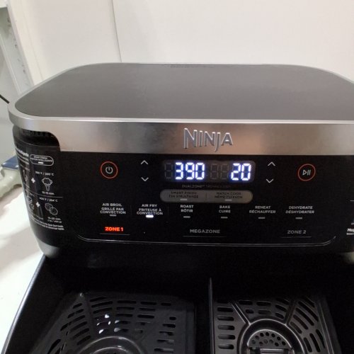 NINJA FOODI 6-IN-1 DUALZONE FLEX BASKET AIR FRYER - 7QT MEGA ZONE - BLACK (MODEL: DZ071C) image 2