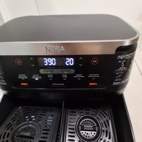 NINJA FOODI 6-IN-1 DUALZONE FLEX BASKET AIR FRYER - 7QT MEGA ZONE - BLACK (MODEL: DZ071C) image 3