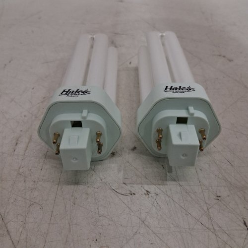 2 HALCO TRIPLE TUBE 4-PIN PLUG-IN COMPACT FLUORESCENT LIGHT BULBS - 32W - 3500K - 2400LM - NEUTRAL WHITE (MODEL: PL32T/E/35/ECO) image 4