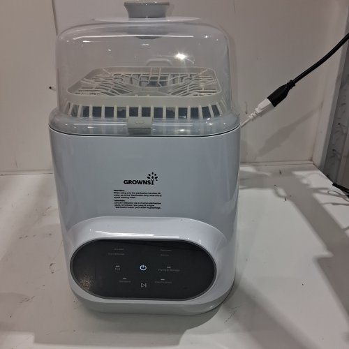 GROWNSY EASECLEAN PRO ALL-IN-ONE BOTTLE WASHERM STERILIZER AND DRYER - WHITE/BLACK/CLEAR (MODEL: ZMW-STHB01-3) image 2