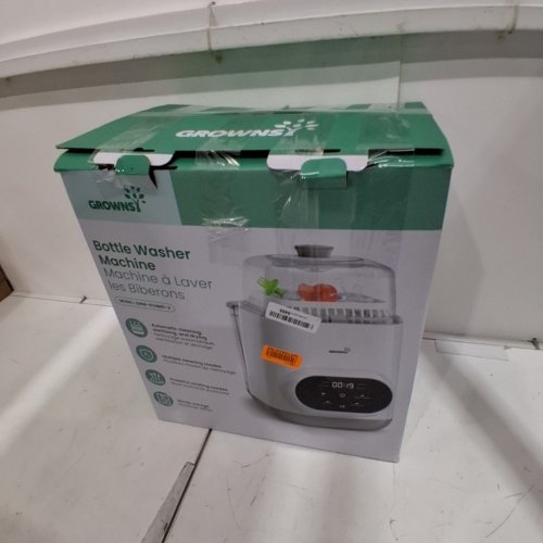GROWNSY EASECLEAN PRO ALL-IN-ONE BOTTLE WASHERM STERILIZER AND DRYER - WHITE/BLACK/CLEAR (MODEL: ZMW-STHB01-3) image 9