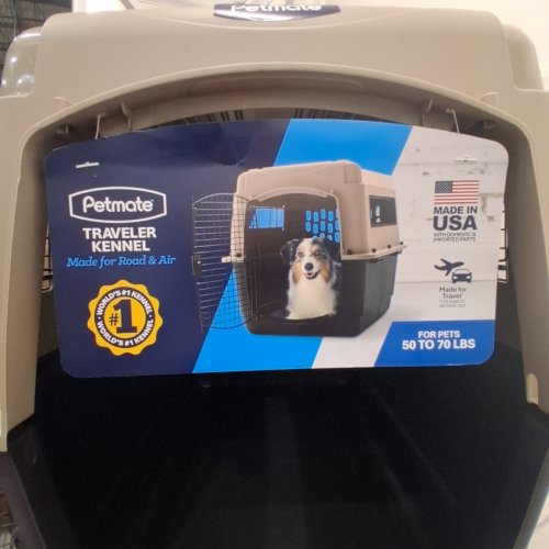 PETMATE 21553 VARI KENNEL ULTRA FASHION, 36"X 25"X 27", LARGE - BLACK & CREAM image 2
