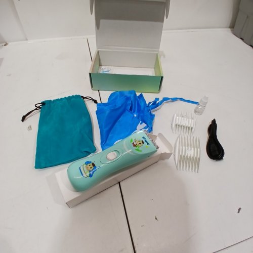 ENSSU CORDLESS RECHARGEABLE BABY HAIR CLIPPER - 2 LEVELS - TEAL image 2