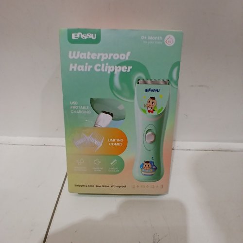 ENSSU CORDLESS RECHARGEABLE BABY HAIR CLIPPER - 2 LEVELS - TEAL image 3