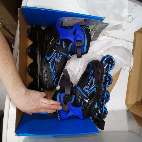 YOUTH 2PM SPORTS ADJUSTABLE ROLLER BLADES - SIZE 4-7 - BLUE/BLACK image 4