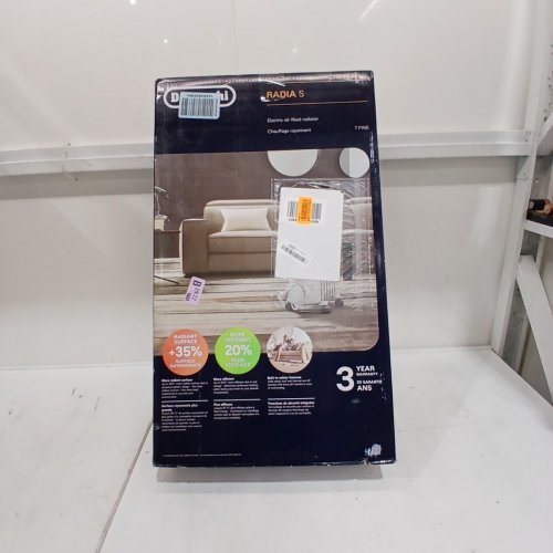 DELONGHI RADIAS OIL FILLED RADIATOR, ECO DIGITAL FULL ROOM RADIANT ELECTRIC SPACE HEATER - LIGHT GREY (MODEL:TRRS0715ECA) image 6