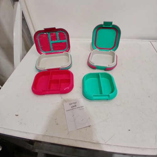 2PC BENTGO CHILL LUNCH CONTAINERS - TEAL/PINK (MODEL : 1997883) image 2