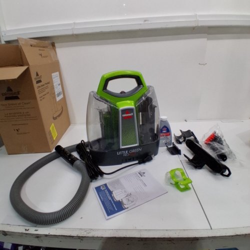 BISSELL LITTLE GREEN PORTABLE DEEP CLEANING VACUUM - 37OZ TANK MAX - GREEN/GREY (MODEL : 2513B) image 3