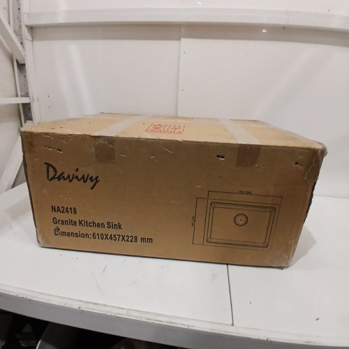 DAVIVY 24" UNDERMOUNT GRANITE KITCHEN SINK WORKSTATION - 24" X 18" - (MODEL: NA2418) image 5