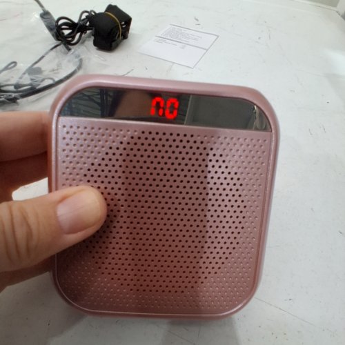 HI FI PERSONAL WAISTBAND PORTABLE VOICE AMPLIFIER - 2200MAH - PINK image 2