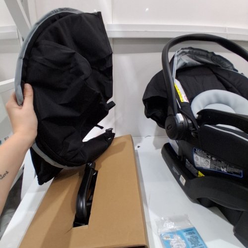 GRACO FAST ACTION FOLD CLICK CONNECT JOGGER LX TRAVEL SYSTEM WITH SNUG RIDE 35 PIAZZA, - 4-35LBS MAX - BLACK / GREY - (MODEL: 2115426) image 3