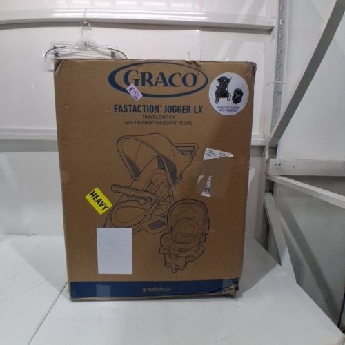 GRACO FAST ACTION FOLD CLICK CONNECT JOGGER LX TRAVEL SYSTEM WITH SNUG RIDE 35 PIAZZA, - 4-35LBS MAX - BLACK / GREY - (MODEL: 2115426) image 7