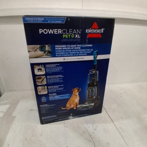 BISSELL POWER CLEAN PET XL UPRIGHT VACUUM AND CARPET CLEANER - BLACK (MODEL: 3748C) image 11