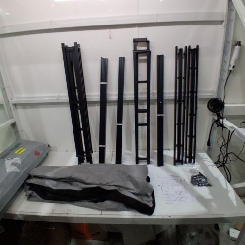 UOMEUR HEAVY DUTY BOX SPRING METAL SUPPORT AND COVER - KING - BLACK/GREY/WHITE (MODEL: YTT-BS05-K) image 2