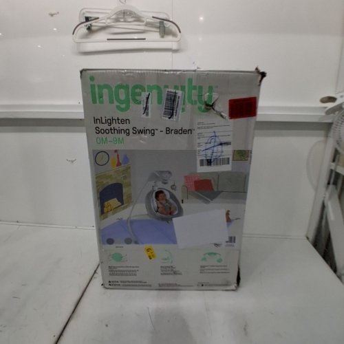 INGENUITY DREAMCOMFORT INLIGHTEN CRADLING SWING - MAX WEIGHT 20 LBS - BRADEN (MODEL: 10875) image 8