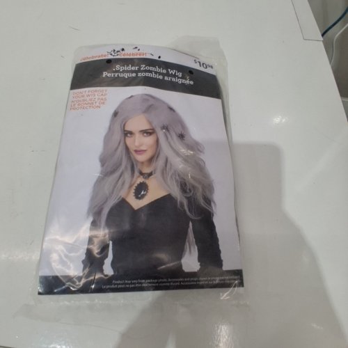 WOMEN'S WAY TO CELEBRATE SPIDER ZOMBIE WIG - OSFM - GRAY (STYLE: 02927GY) image 3