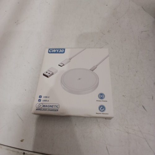 BENFEI 2-IN-1 MAGENETIC WIRELESS CHARGER USB-A / USB-C - 15W OUTPUT - WHITE - (MODEL: CW130) image 2