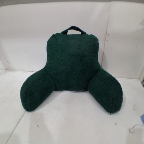 ROOM ESSENTIALS FAUX SHEARLING COMFORT SUPPORT BED REST PILLOW - 20" X 20" - GREEN image 2