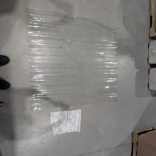 PVC PLASTIC TABLE COVER - PVC RECTANGULAR DESK MAT FOR DINING TABLE/WORK TABLE - 48" X 48" - CLEAR (MODEL: F085-20T-10702030) image 2