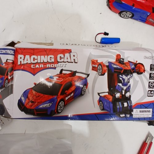 REMOTE CONTROL RACING CAR ROBOT - 2.4 GHZ - RED / BLUE image 3