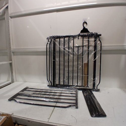 ALLAIBB METAL PRESSURE MOUNT EXTRA WIDE BABY GATE - 38" - 43" - BLACK (MODEL: W046) image 2