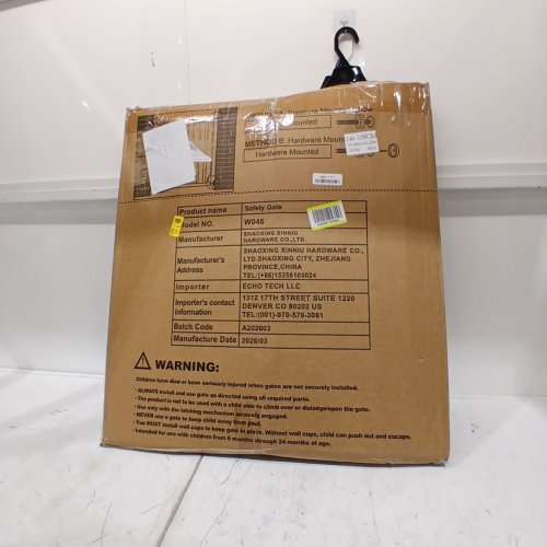 ALLAIBB METAL PRESSURE MOUNT EXTRA WIDE BABY GATE - 38" - 43" - BLACK (MODEL: W046) image 4