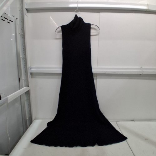 WOMEN'S ASHER TATE TURTLENECK SLEEVELESS LONG DRESS - EXTRA SMALL - TRUE BLACK (STYLE: L805-R11-TATE-T001-A1) image 4