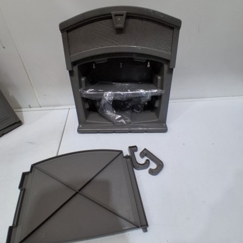 SUNCAST HOSE HANGER CABINET - 150FT HOSE CAPACITY - GREY image 3