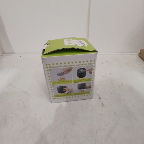 PORTABLE MASON JAR VACUUM SEALER - 4"X 4"X 3.7" - BLACK (MODEL: KZ-80) image 3