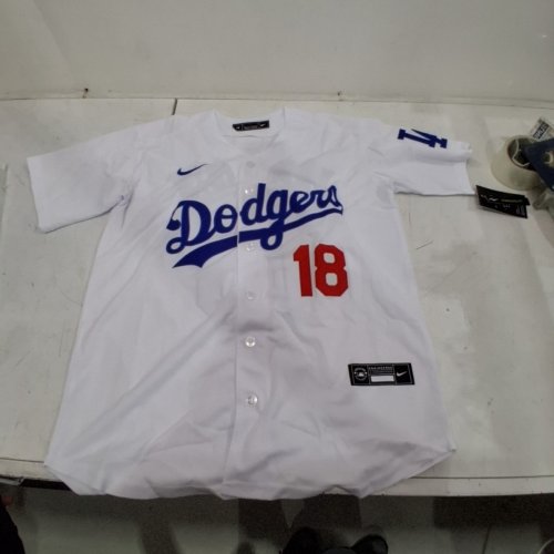 WOMAN'S MLB LOS ANGELES DODGERS YOSHINOBU YAMAMOTO HOME JERSEY - SMALL -WHITE image 2