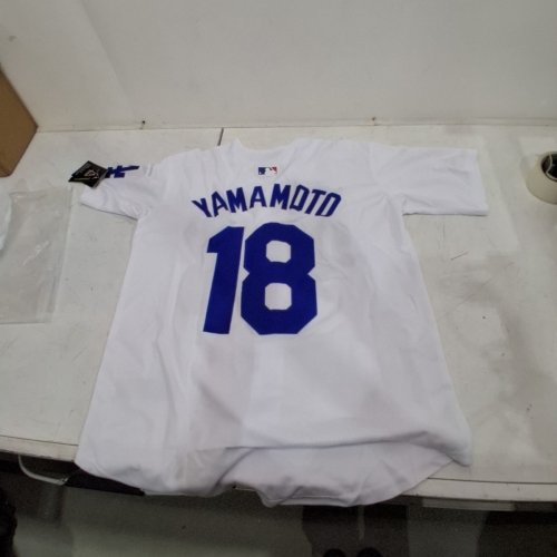 WOMAN'S MLB LOS ANGELES DODGERS YOSHINOBU YAMAMOTO HOME JERSEY - SMALL -WHITE image 4