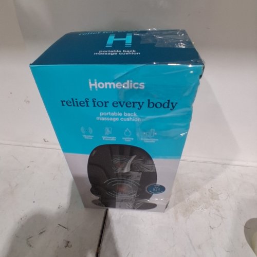 HOMEDICS PORTABLE BACK MASSAGE CUSHION WITH HEAT - BLACK (MODEL: VC-110H-BK) image 4