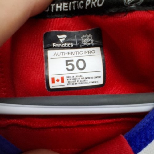 FANATICS LANE HUTSON NUMBER 48 PREMIUM HOME HOCKEY JERSEY - MONTREAL CANADIENS - SIZE 50 - RED image 5