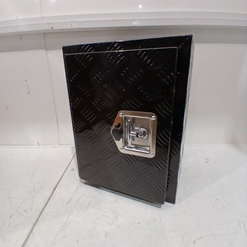 HEAVY DUTY ALUMINUM DIAMOND PLATE UNDERBODY TRUCK BOX - 18" X 12" X 14" - BLACK (MODEL: JL-TB17-12B) image 2