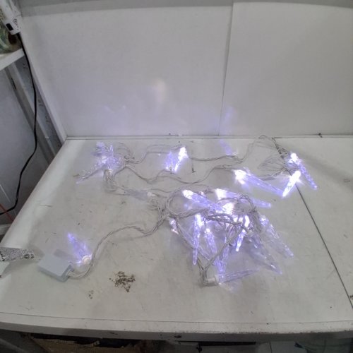 GEMMY COLOR MOTION LED ICICLE LIGHT SET - 23FT - WHITE image 2