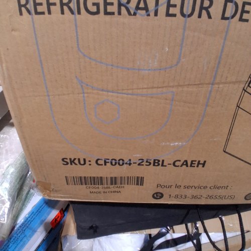EUHOMY PORTABLE CAR REFRIGERATOR - BLACK (ITEM: CF004-25BL-CAEH) image 3