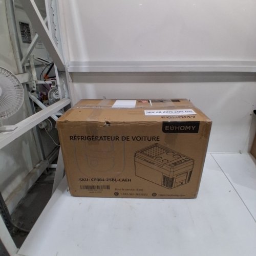 EUHOMY PORTABLE CAR REFRIGERATOR - BLACK (ITEM: CF004-25BL-CAEH) image 6