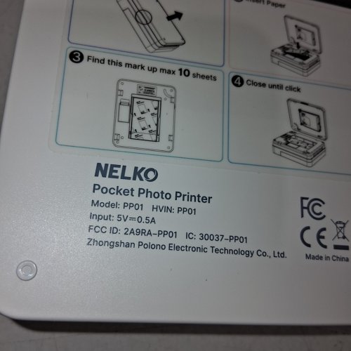 NELKO POABLE POCKET PHOTO PRINTER - WHITE (MODEL: PP01) image 4