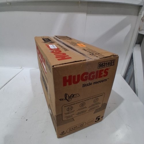 132PK HUGGIES LITTLE MOVERS DIAPERS - SIZE 5 image 2