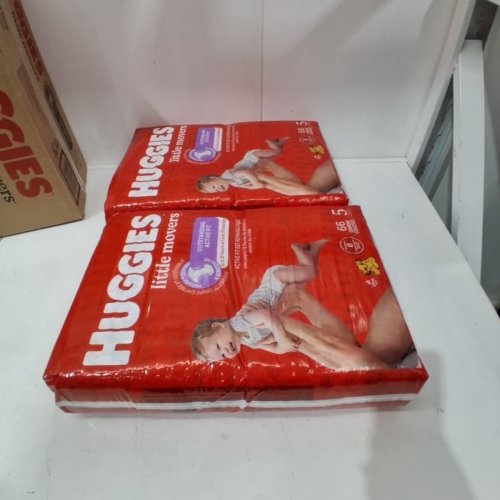 132PK HUGGIES LITTLE MOVERS DIAPERS - SIZE 5 image 2