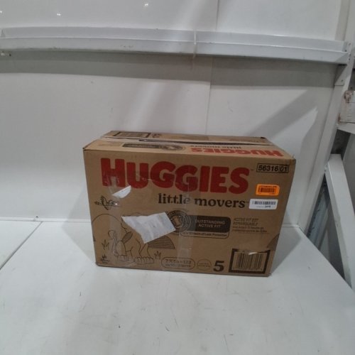 132PK HUGGIES LITTLE MOVERS DIAPERS - SIZE 5 image 3