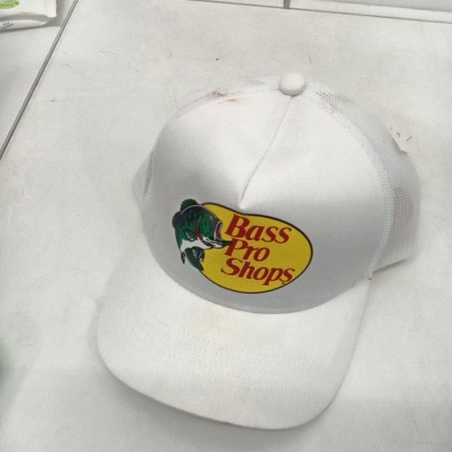 UNISEX ADULT BASS PRO SHOP MESH BACK TRUCKER HAT - OSFM - WHITE image 2