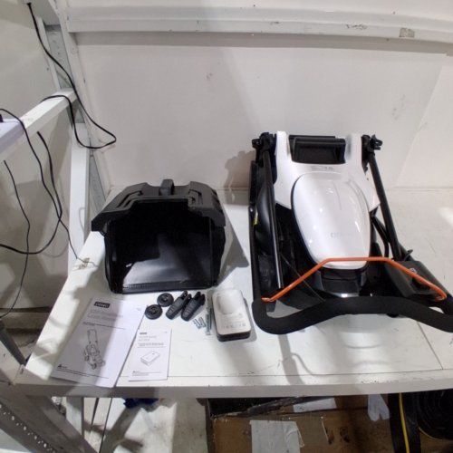 LITHELI U20 CORDLESS BRUSHLESS LAWN MOWER - 20V - 8GAL GRASS BAG - 13" PATH - WHITE/BLACK (MODEL: EGT010159) image 3