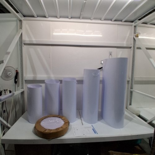 5PC CYLINDER PEDESTAL STANDS FOR CELEBRATORY EVENTS - WHITE image 2