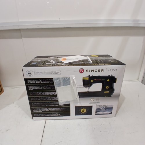 SINGER HEAVY DUTY 500 CLASSIC SEWING MACHINE WITH 23 BUILT-IN STITCHES - BLACK/GOLD (MODEL: HD500) image 6