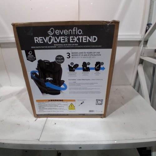 EVENFLO REVOLVE360 EXTEND ALL-IN-ONE ROTATING CAR SEAT - 4 TO 120LBS MAX - BLACK (MODEL: CS360212310C) image 12