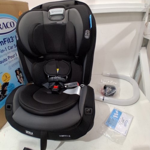 GRACO SLIMFIT3 LX 3-IN-1 CAR SEAT WITH ANTI-REBOUND BAR - GOTHAM GREY/ BLACK (MODEL: 2184499) image 3