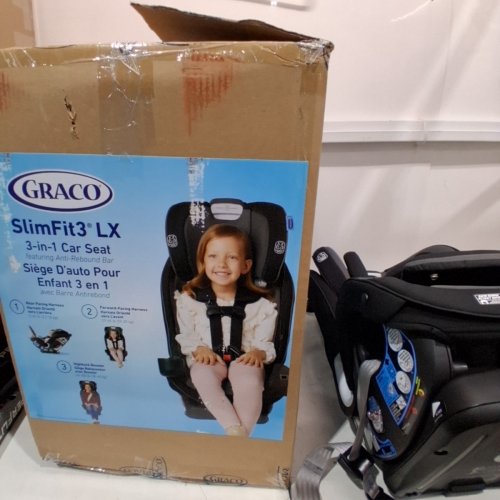 GRACO SLIMFIT3 LX 3-IN-1 CAR SEAT WITH ANTI-REBOUND BAR - GOTHAM GREY/ BLACK (MODEL: 2184499) image 5