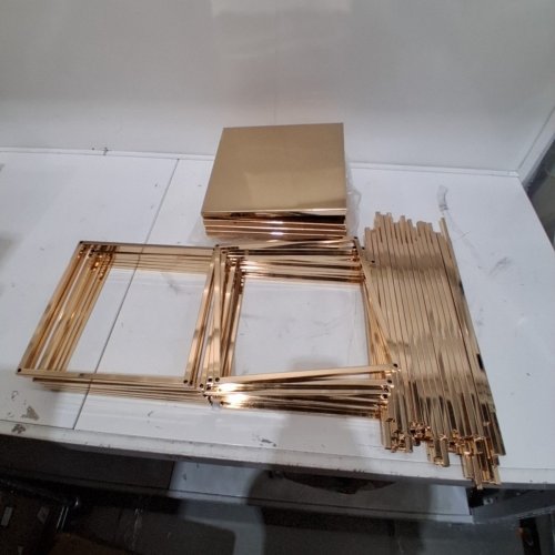 10PK VEVOR WEDDING FLOWER RACK - 23.6" X 9.8" - GOLD image 2